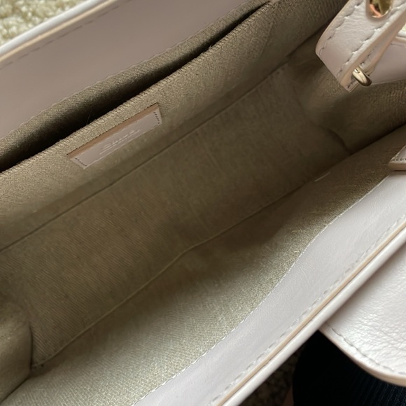 Chloé woody rare color pristine small leather tote crossbody in nomad beige - Picture 4 of 15